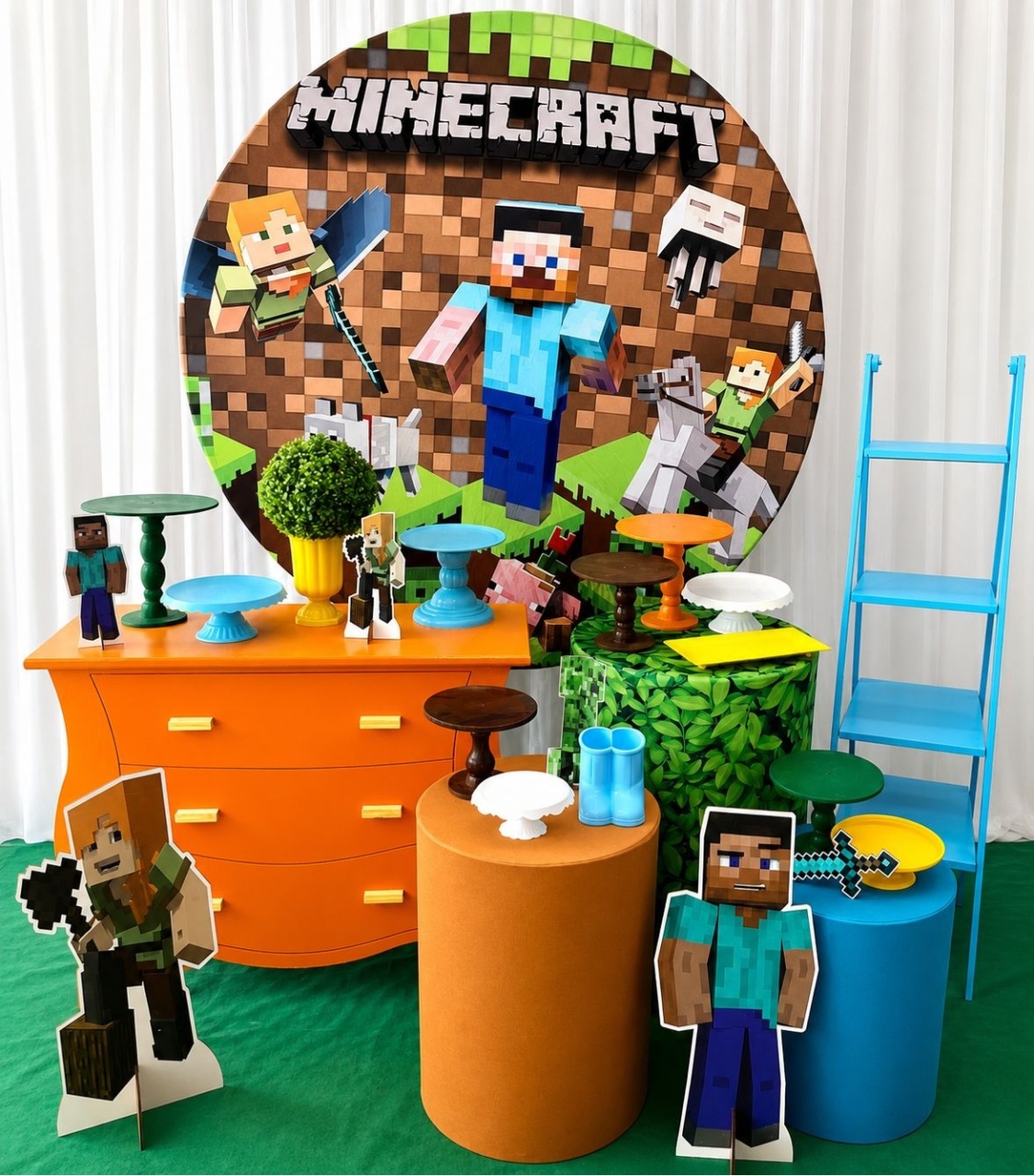 Kit Minecraft Sublime - Olaf Decoracao e pegue monte 