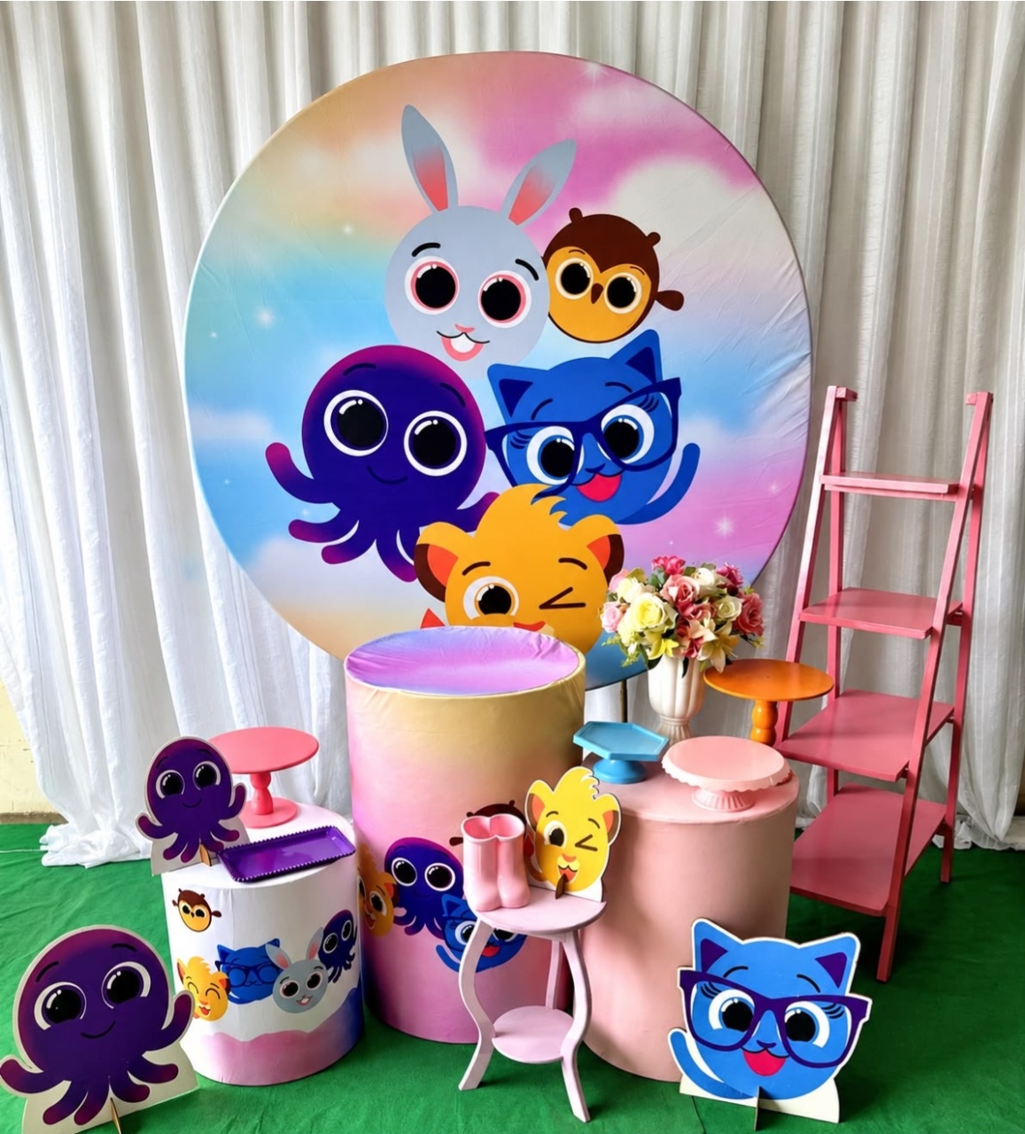 Kit Bolofofo Menina Ouro - Olaf Decoracao e pegue monte 