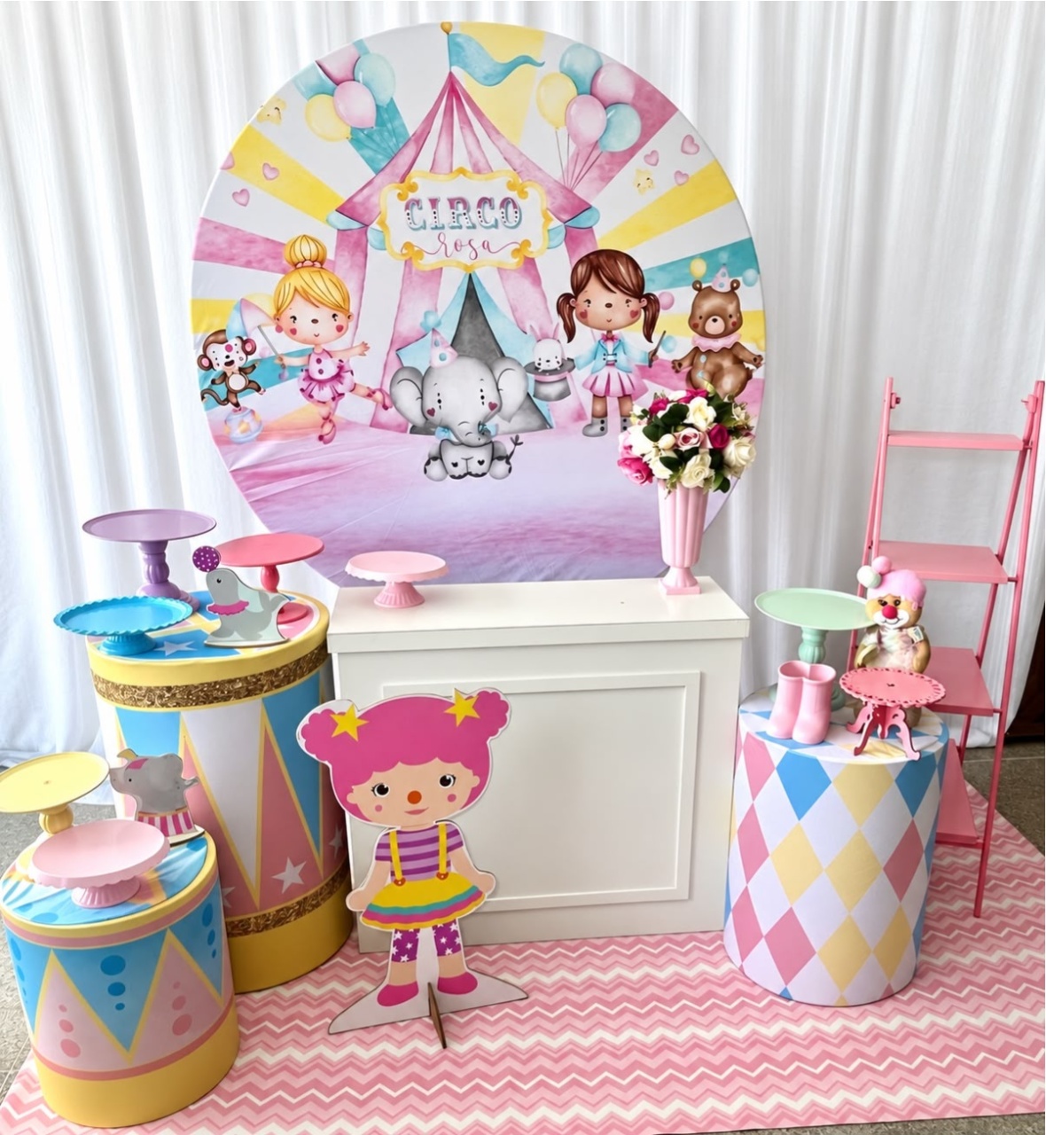 Kit Circo Menina Sublime - Olaf Decoracao e pegue monte 