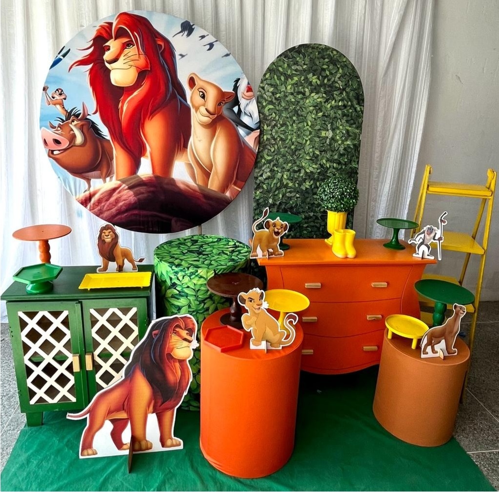 Kit Rei Leão Luxo - Olaf Decoracao e pegue monte 