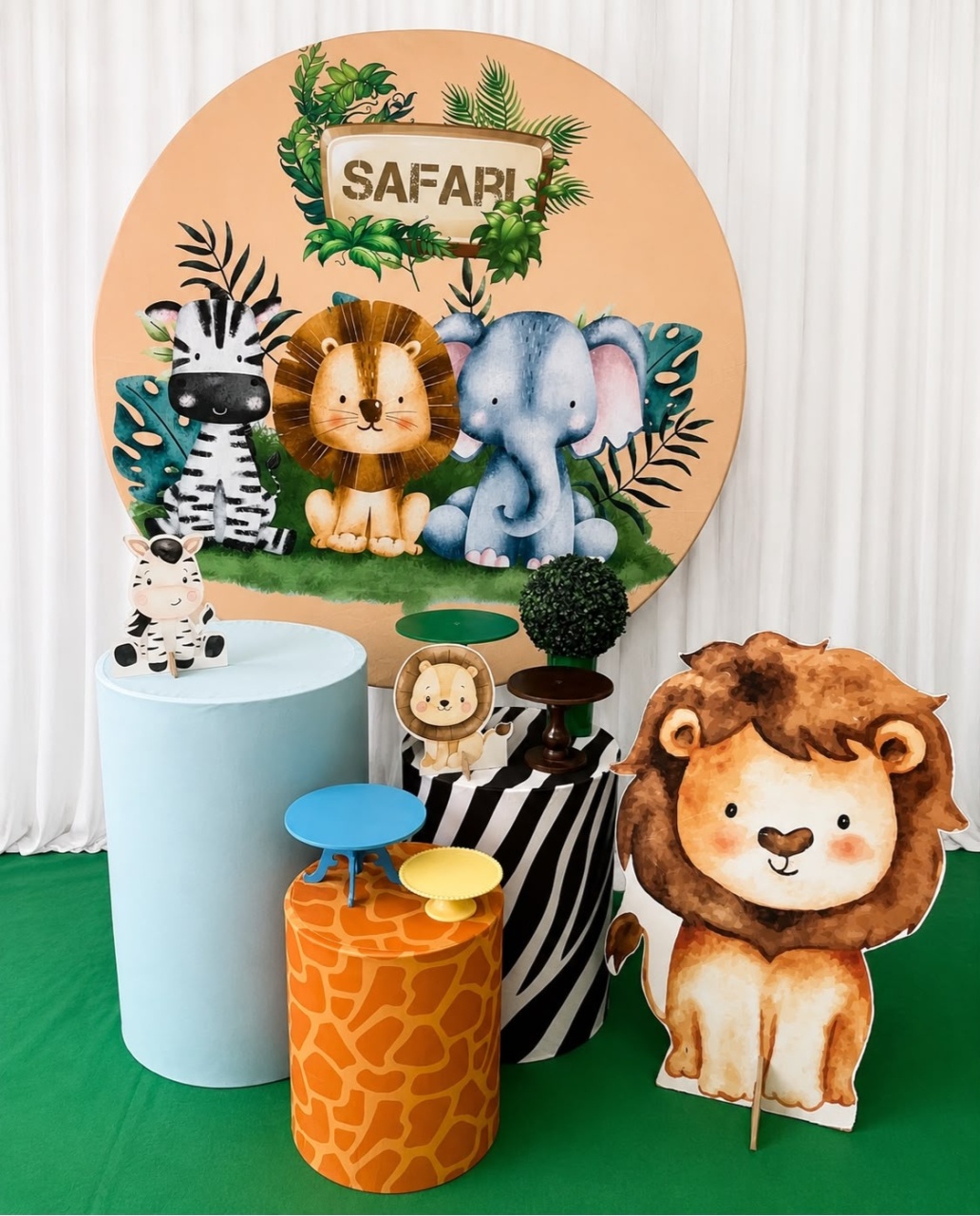 Kit Safari Prata - Olaf Decoracao e pegue monte 