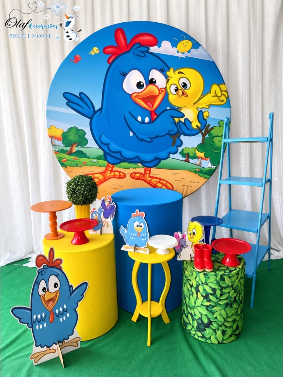 Kit Galinha Pintadinho Ouro - Olaf Decoracao e pegue monte 