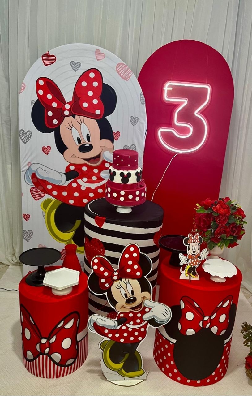 Composção Minie Vermelha 1 - Olaf Decoracao e pegue monte 