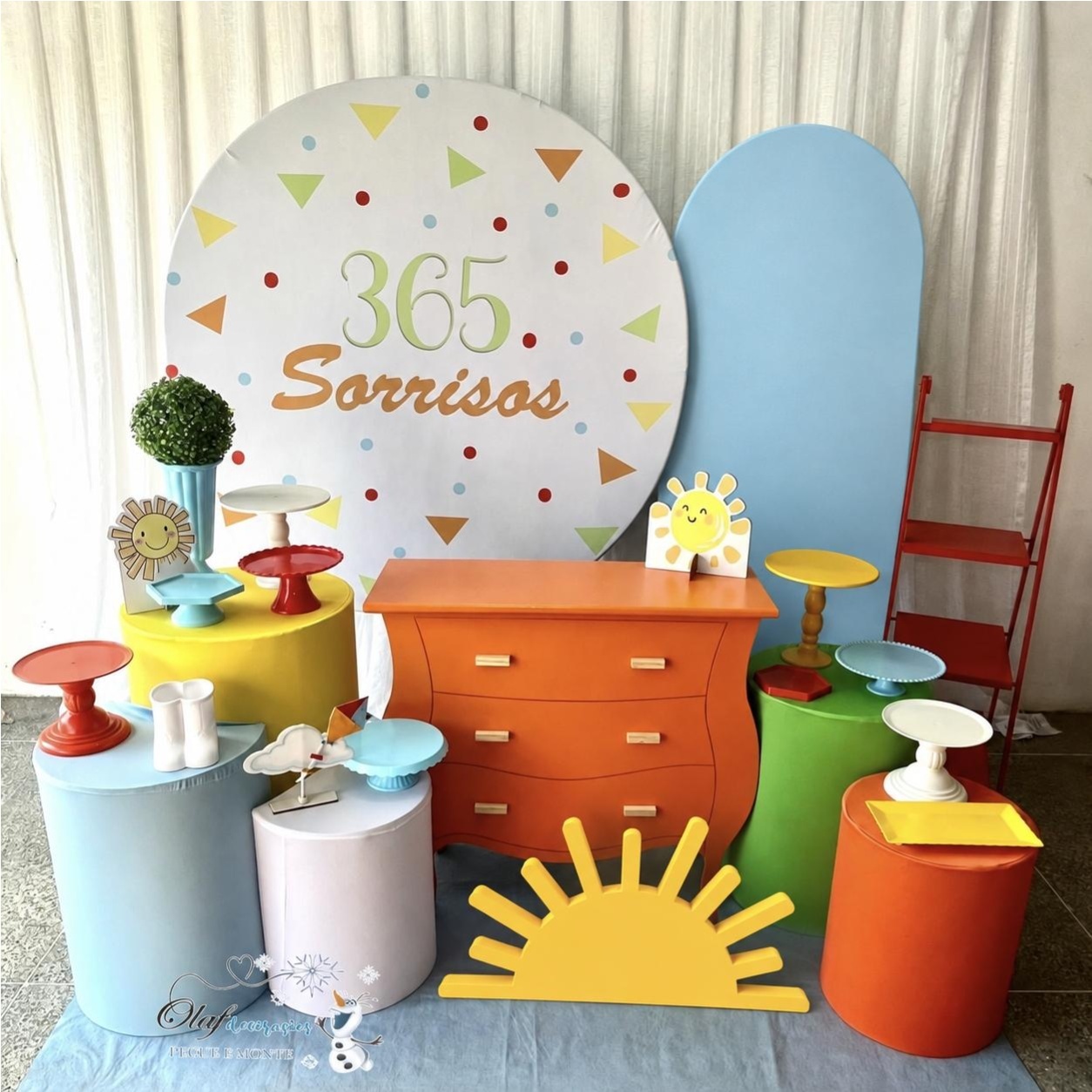 Kit 365 Luxo Menino - Olaf Decoracao e pegue monte 