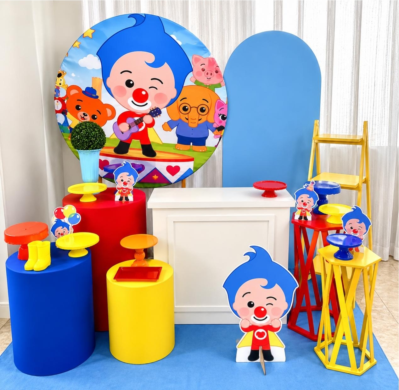Kit Palhaço Plin Plin Luxo - Olaf Decoracao e pegue monte 