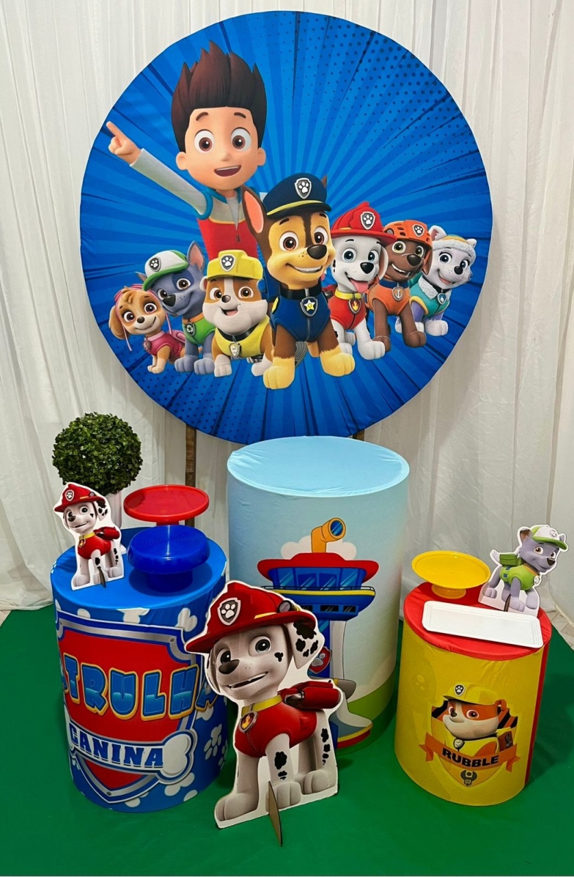 Patrulha Canina Kit Prata 1 - Olaf Decoracao e pegue monte 