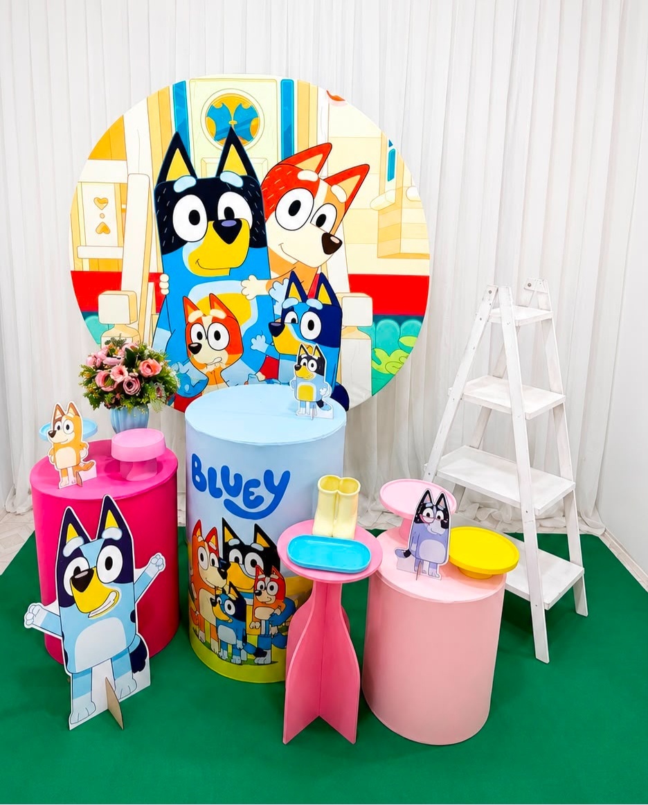 Kit Blue Menina Ouro - Olaf Decoracao e pegue monte 