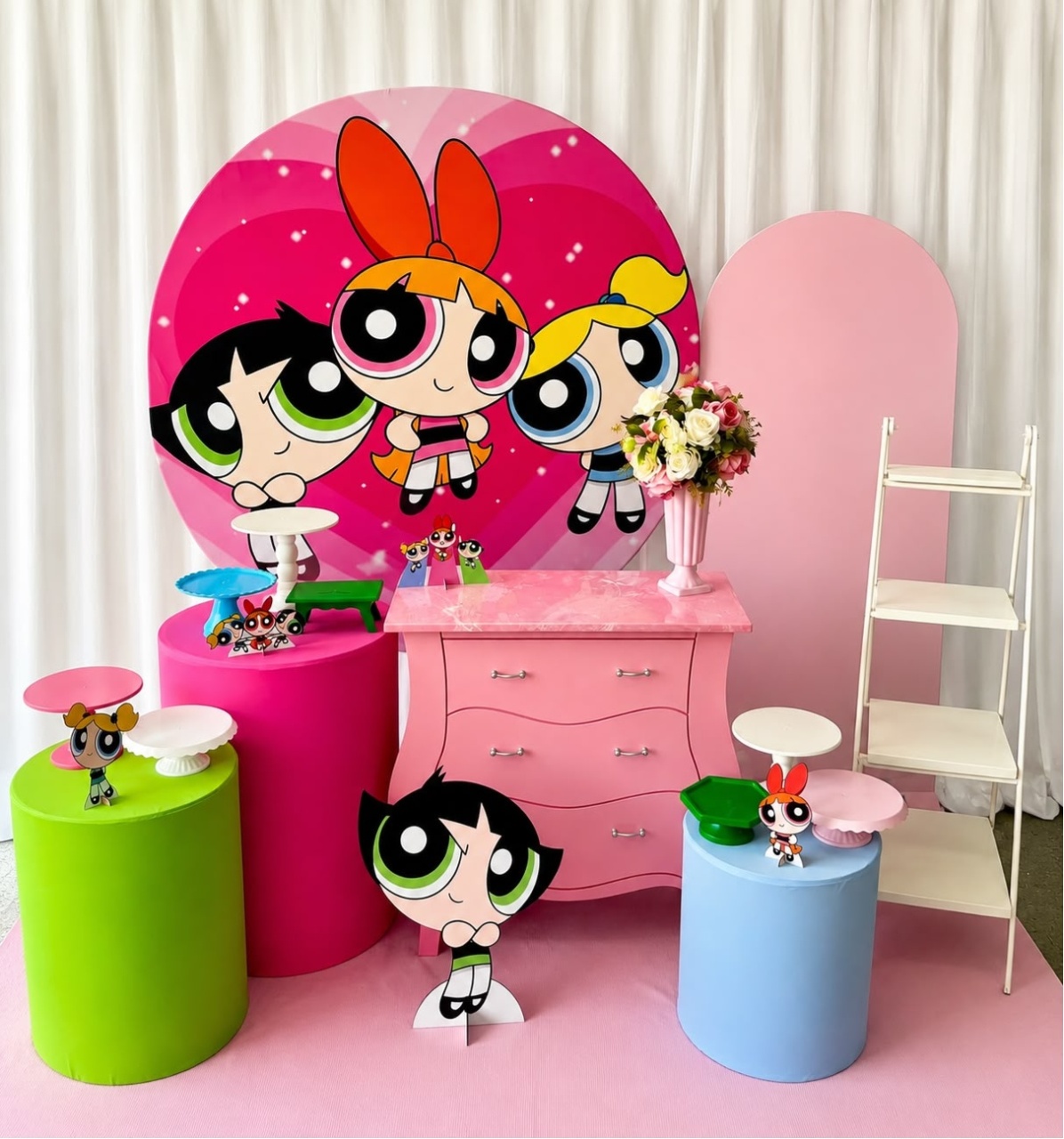 Kit Meninas Super Poderosa Celebra - Olaf Decoracao e pegue monte 