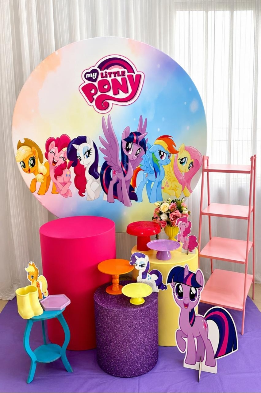 Kit My Little Pony Ouro - Olaf Decoracao e pegue monte 