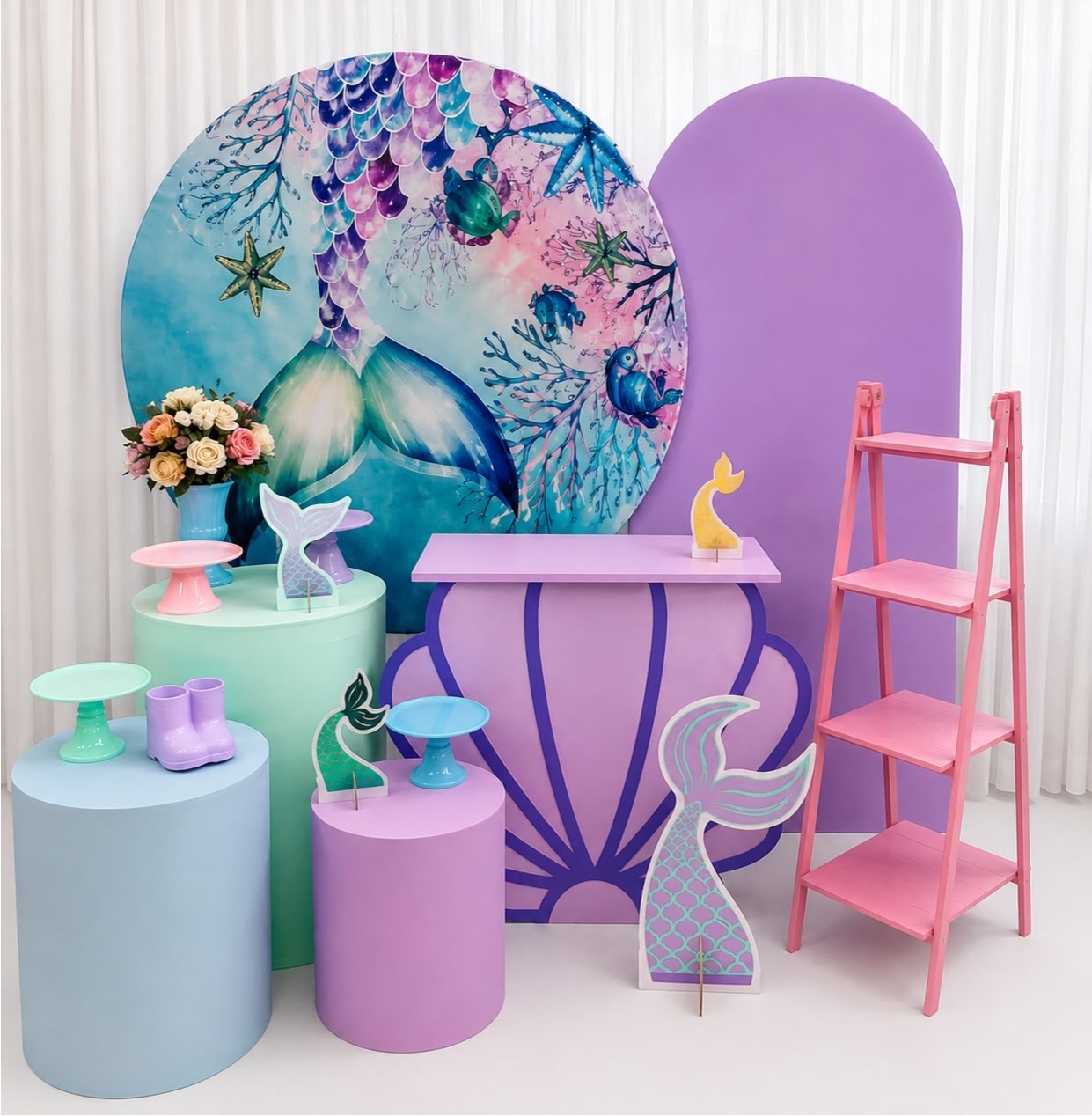 Kit Rabo Sereia Celebre - Olaf Decoracao e pegue monte 
