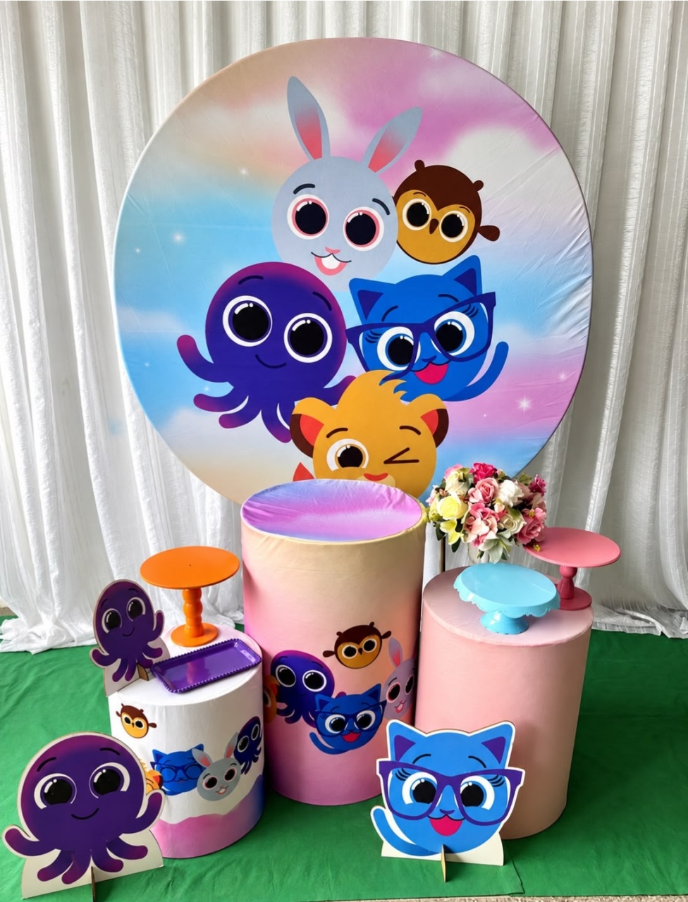 Kit Bolofofo Menina Prata - Olaf Decoracao e pegue monte 