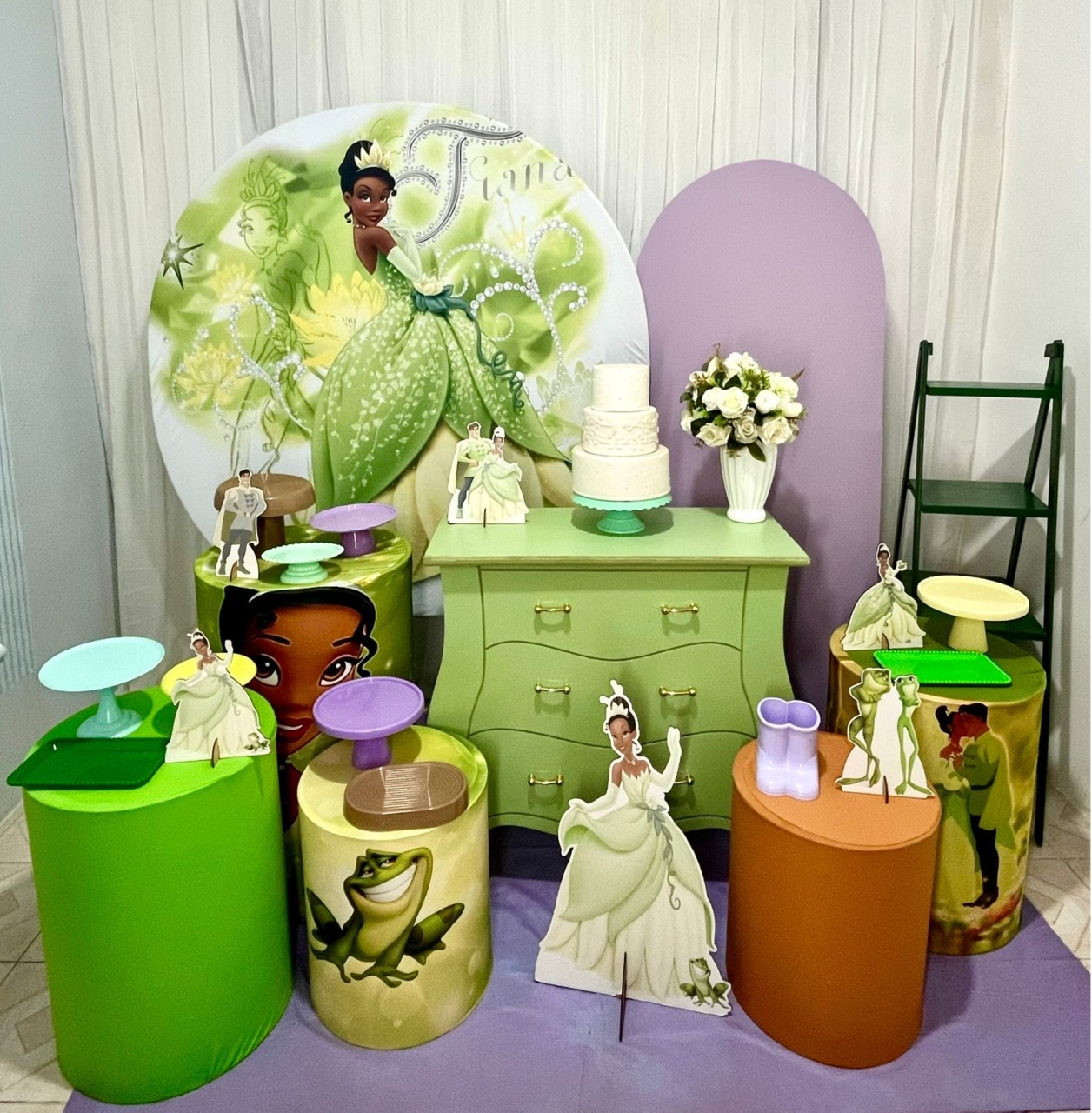 Kit Luxo Princesa Tiana - Olaf Decoracao e pegue monte 