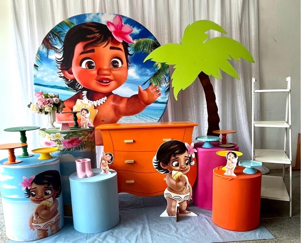 Kit Moana Baby Luxo - Olaf Decoracao e pegue monte 