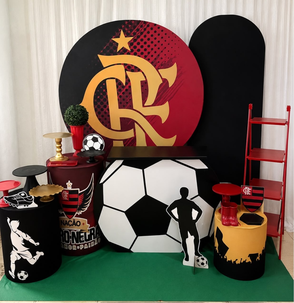 Kit Flamengo Celebre - Olaf Decoracao e pegue monte 