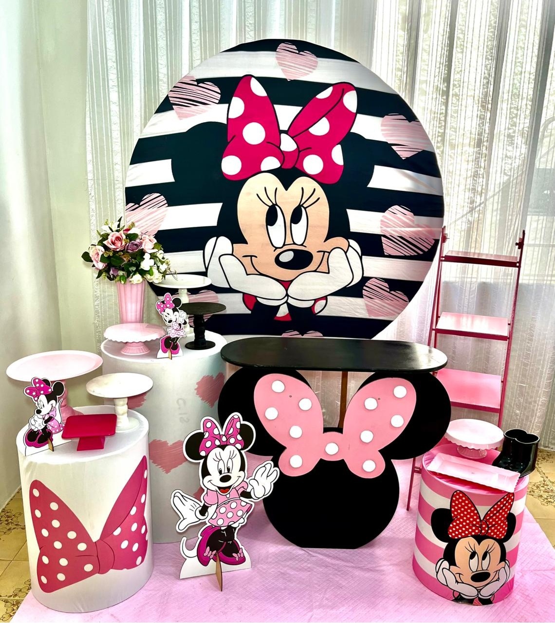 Kit Minie Rosa Sublime - Olaf Decoracao e pegue monte 