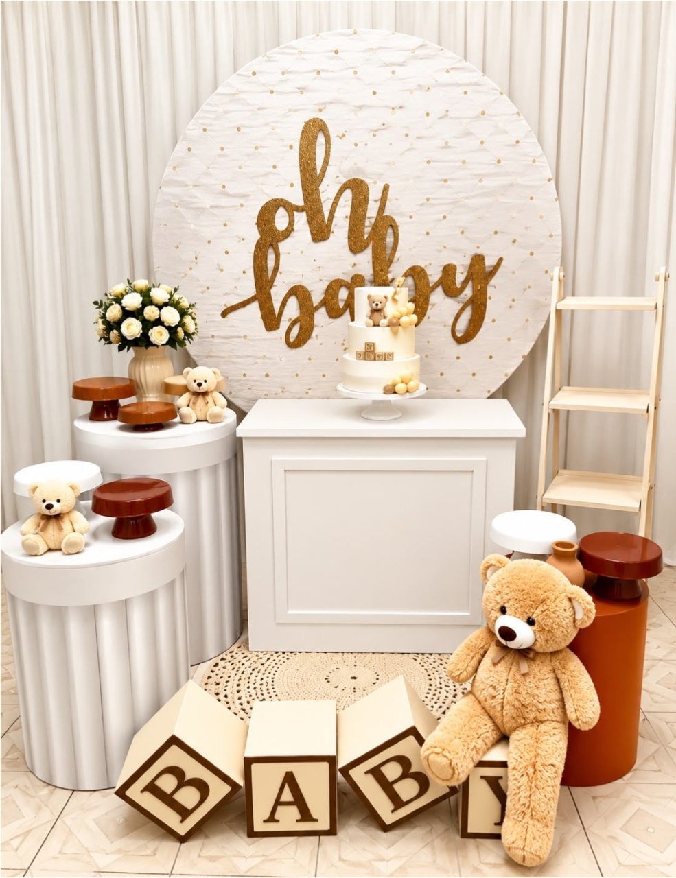 Kit Oh Baby Redondo Sublime - Olaf Decoracao e pegue monte 