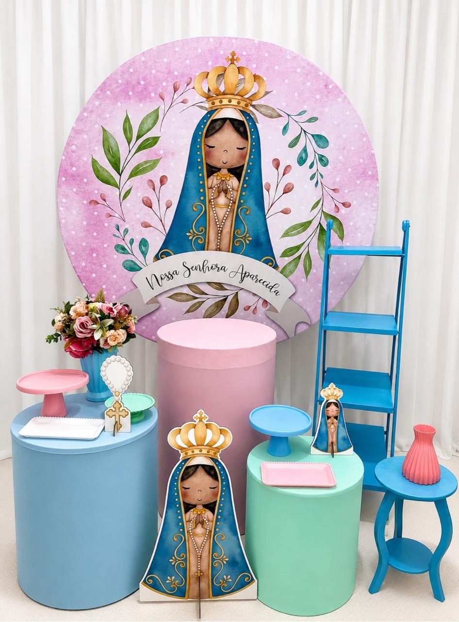 Kit Nossa Senhora Ouro - Olaf Decoracao e pegue monte 