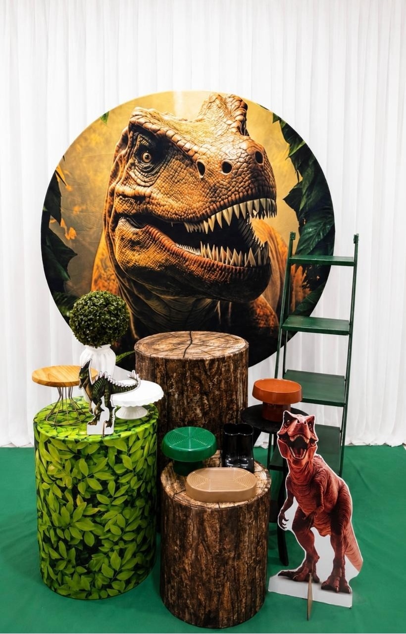 Kit Dinoussauro Rex Ouro - Olaf Decoracao e pegue monte 