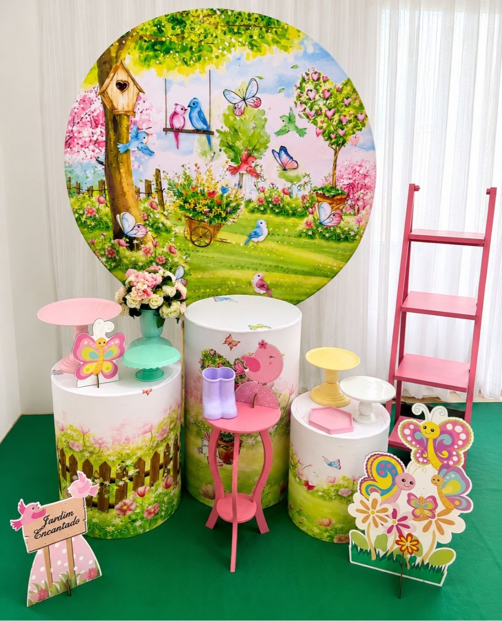 Kit Jardim Encantado Ouro - Olaf Decoracao e pegue monte 