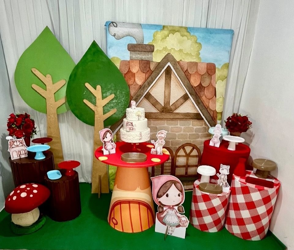 Composição Chapeuzinho Vermelho Perola - Olaf Decoracao e pegue monte 