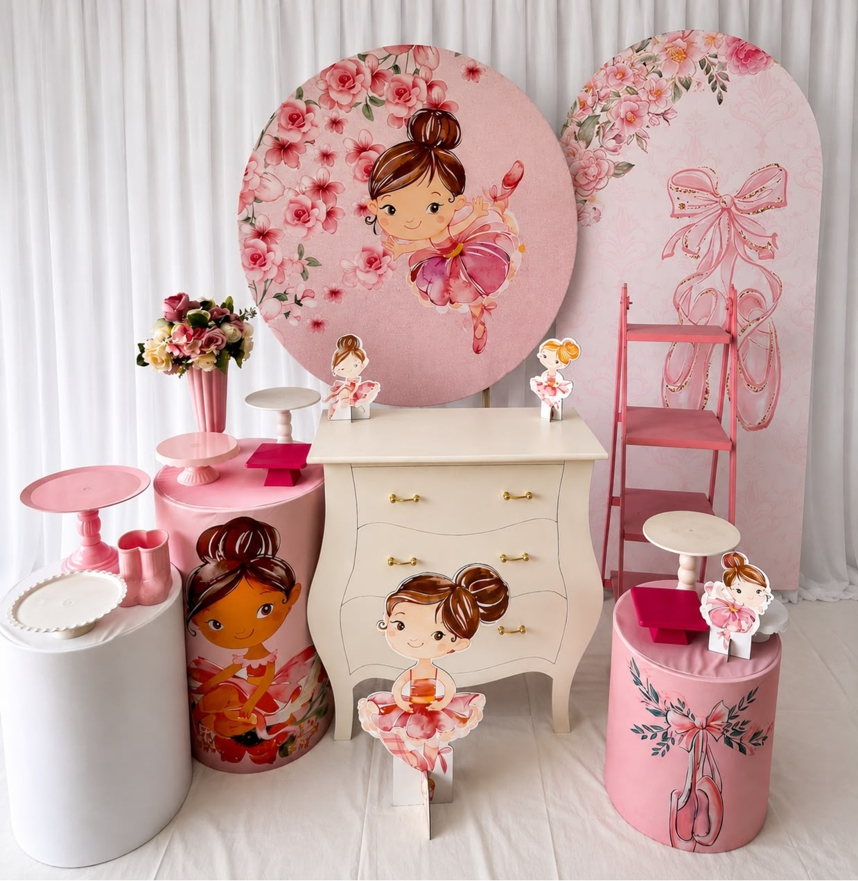 Kit Bailarina Branca Celebre - Olaf Decoracao e pegue monte 