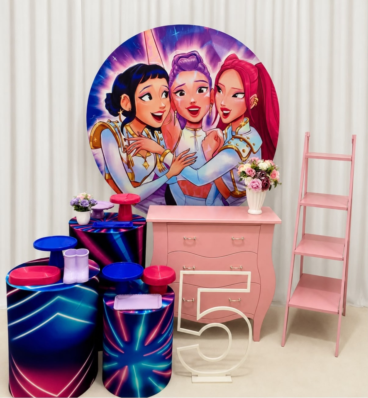 Kit Sublime Guereira de Kpop - Olaf Decoracao e pegue monte 