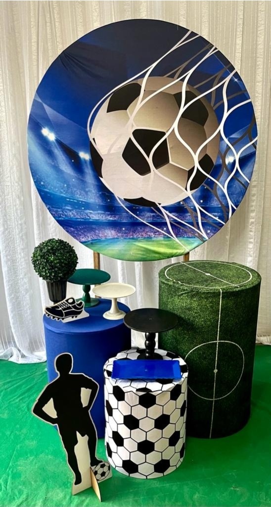 Kit Futebol Prata - Olaf Decoracao e pegue monte 