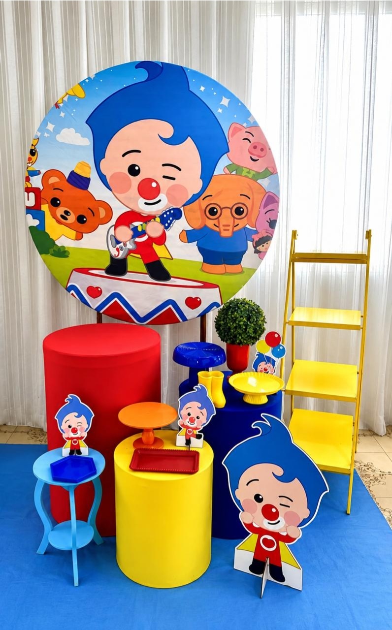 Kit Palhaço Plin Plin Ouro - Olaf Decoracao e pegue monte 