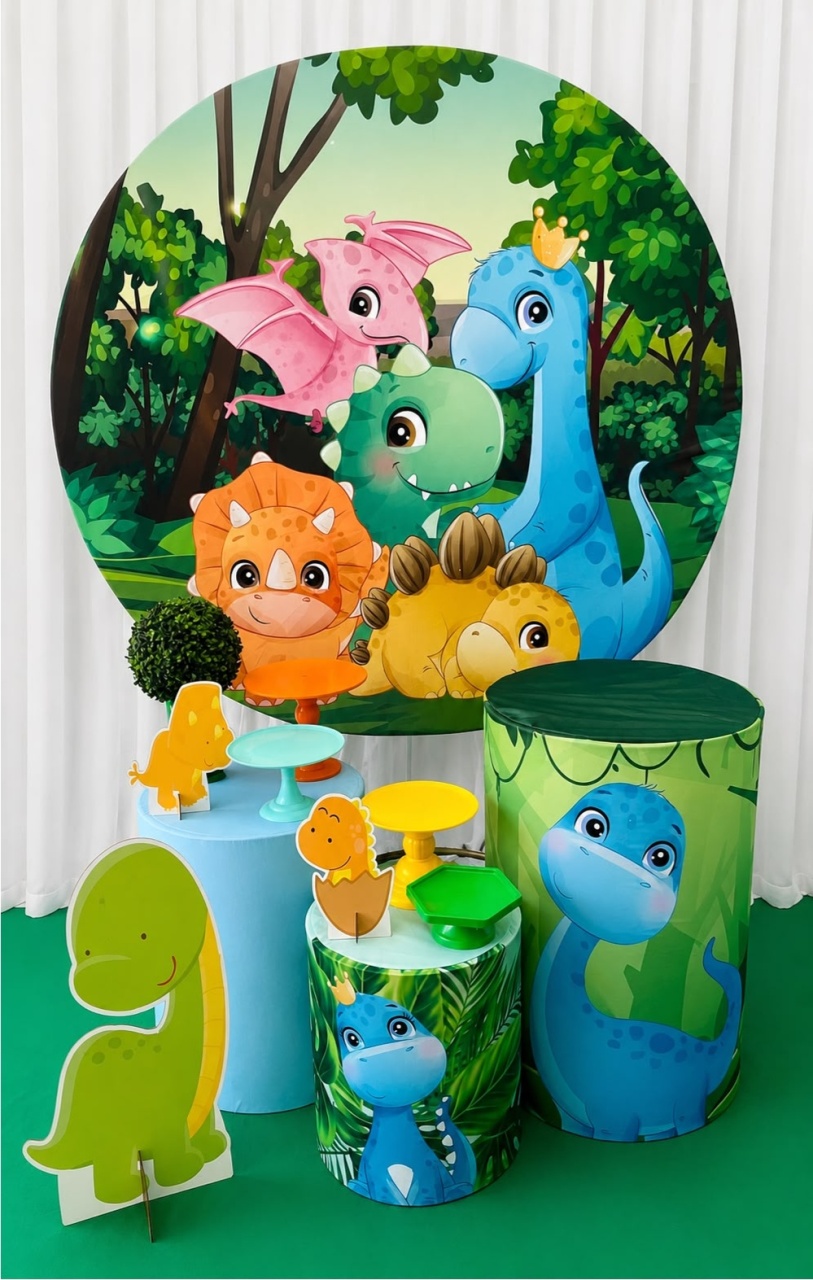 Kit Prata Dino Baby Novo - Olaf Decoracao e pegue monte 