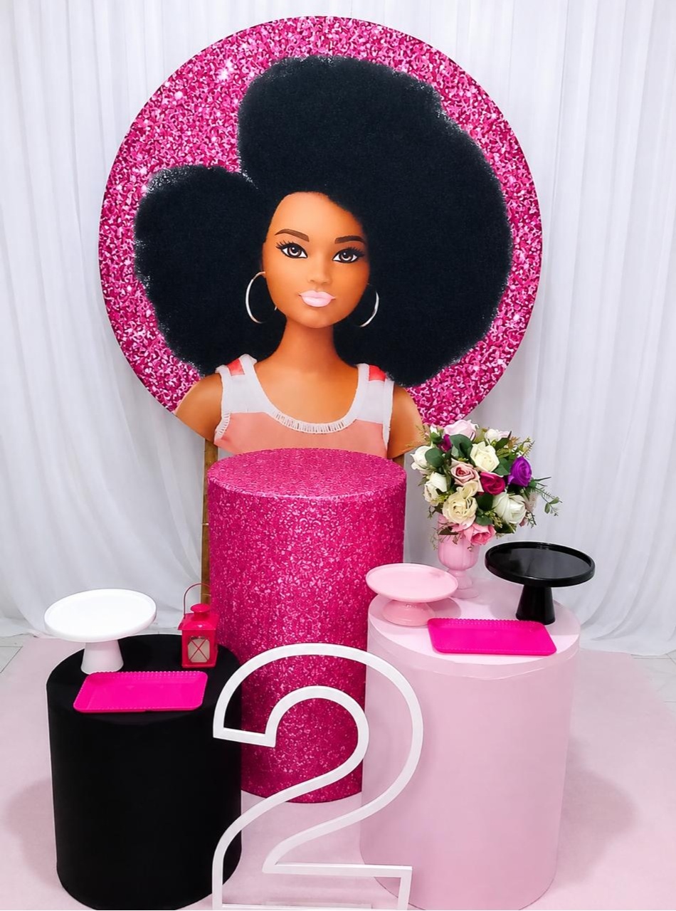 Kit Prata Barbie Morena - Olaf Decoracao e pegue monte 