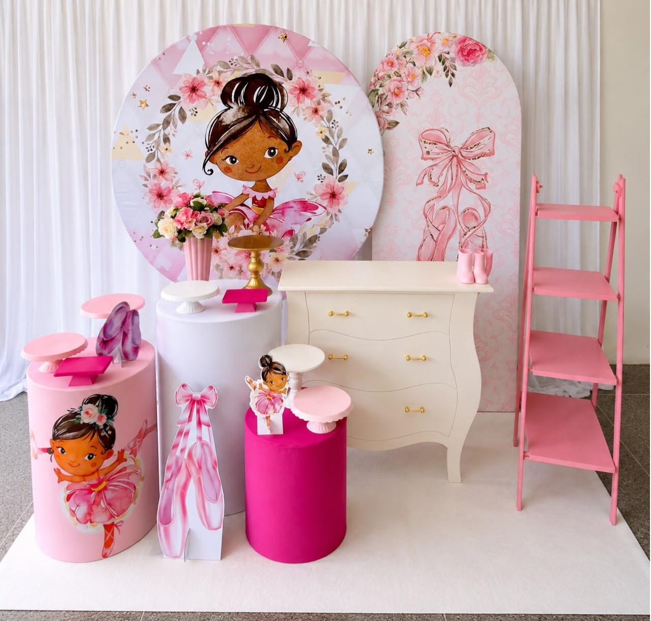 Kit Bailarina Morena Celebre - Olaf Decoracao e pegue monte 