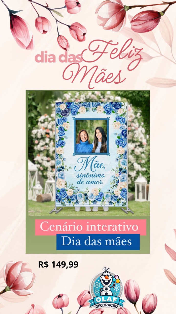 Painel Interativo - Olaf Decoracao e pegue monte 