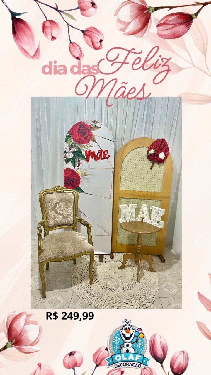 Kit Mãe - Olaf Decoracao e pegue monte 