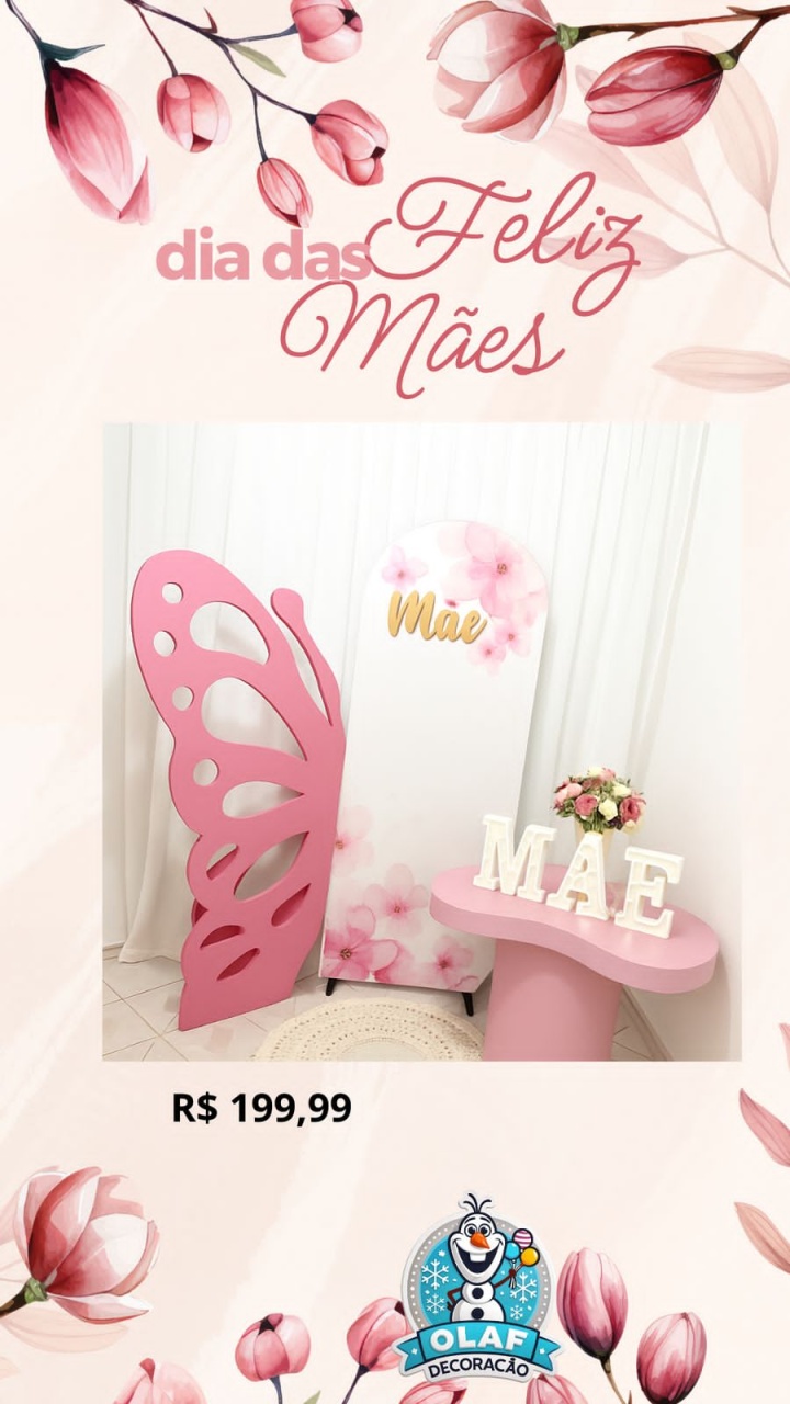 Mães - Olaf Decoracao e pegue monte 