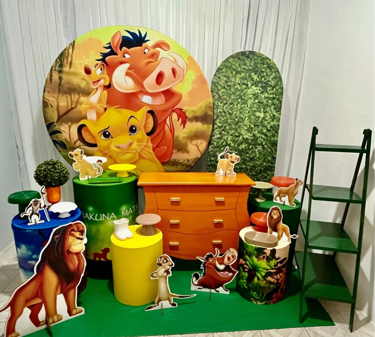 Kit Rei Leão Filho Luxo - Olaf Decoracao e pegue monte 