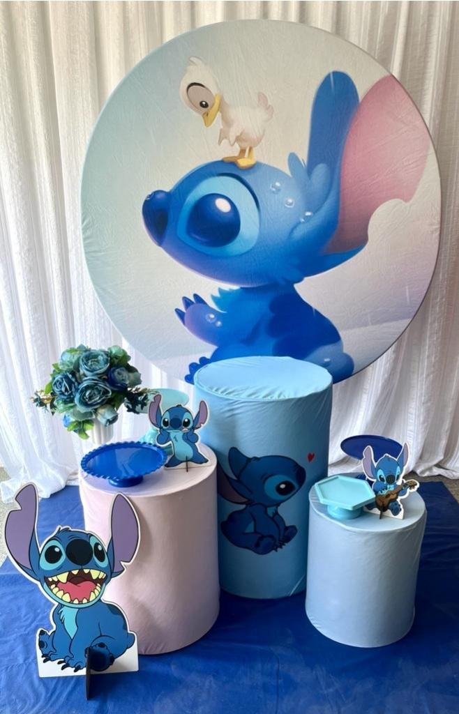 Kit Lilo Azul Menino Prata - Olaf Decoracao e pegue monte 