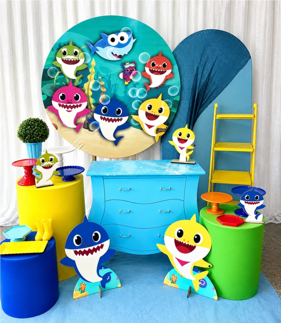 Kit Baby Shark Celebre - Olaf Decoracao e pegue monte 