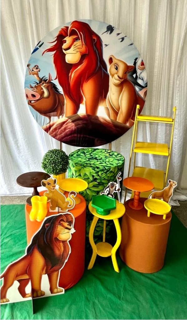 Kit Rei Leão Ouro - Olaf Decoracao e pegue monte 