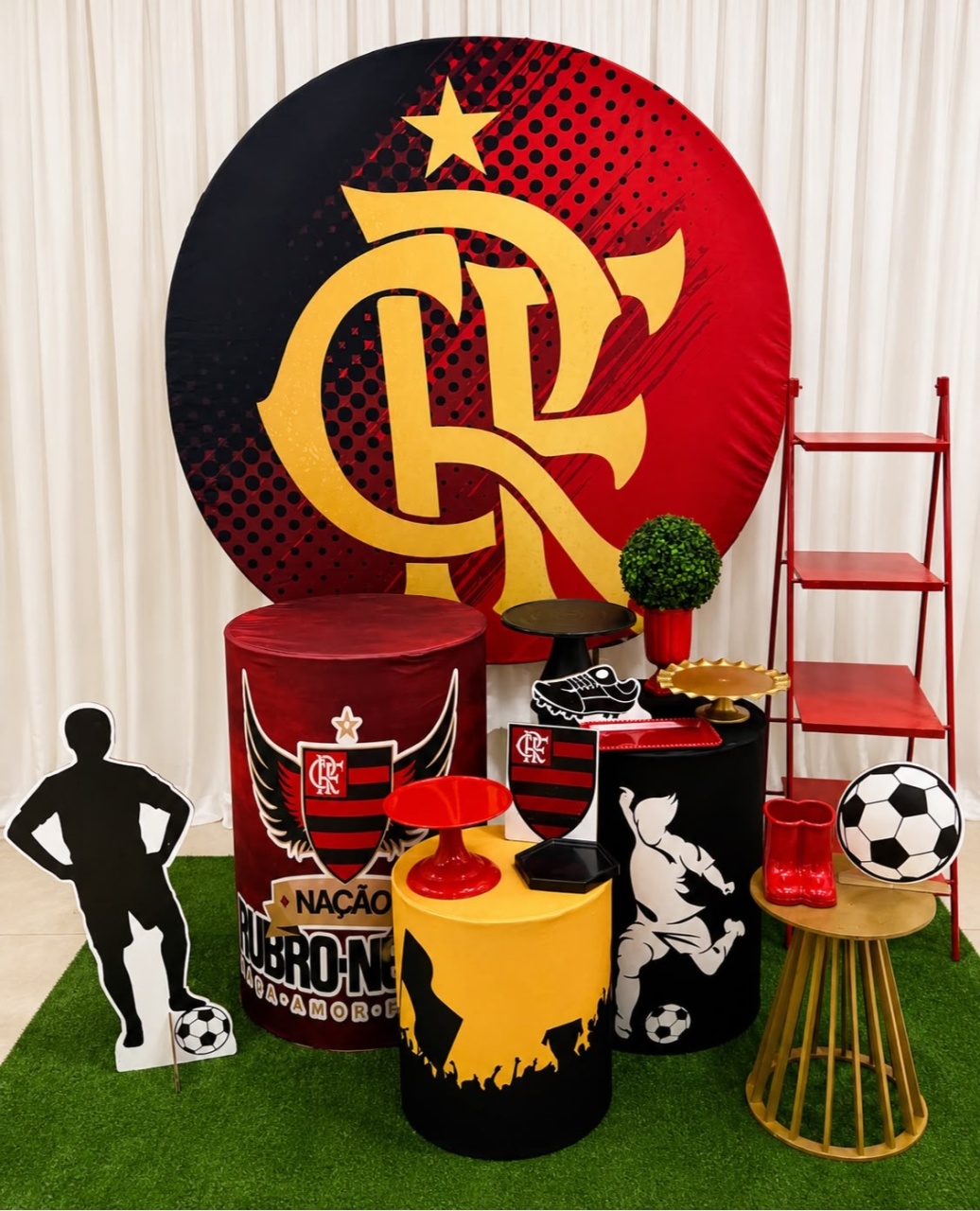 Kit Flamengo Ouro - Olaf Decoracao e pegue monte 
