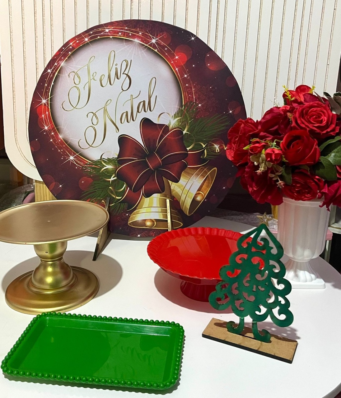Kit Mesa Natal Vermelho - Olaf Decoracao e pegue monte 