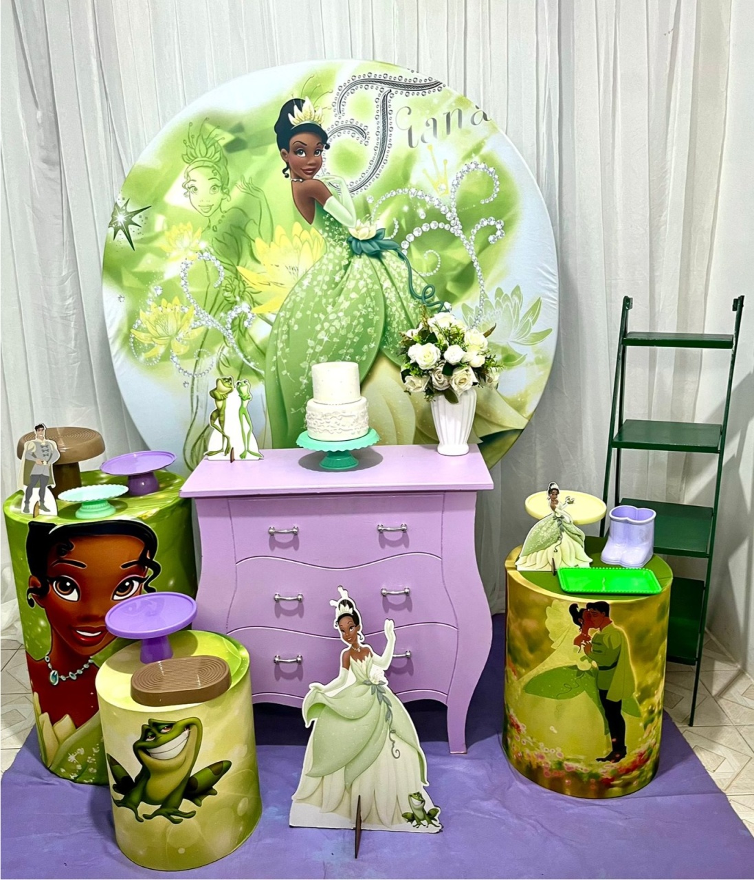 Kit Sublime Princesa Tiana - Olaf Decoracao e pegue monte 