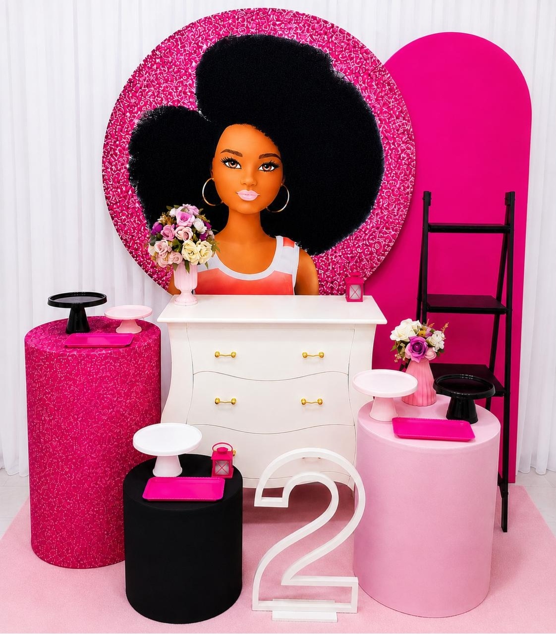 Kit Celebra Barbie Morena - Olaf Decoracao e pegue monte 