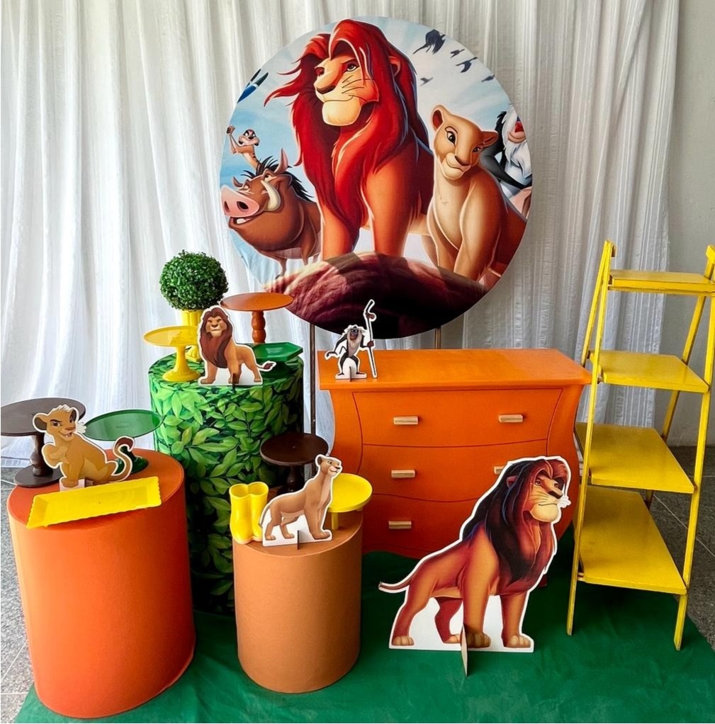 Kit Rei Leão Sublime - Olaf Decoracao e pegue monte 