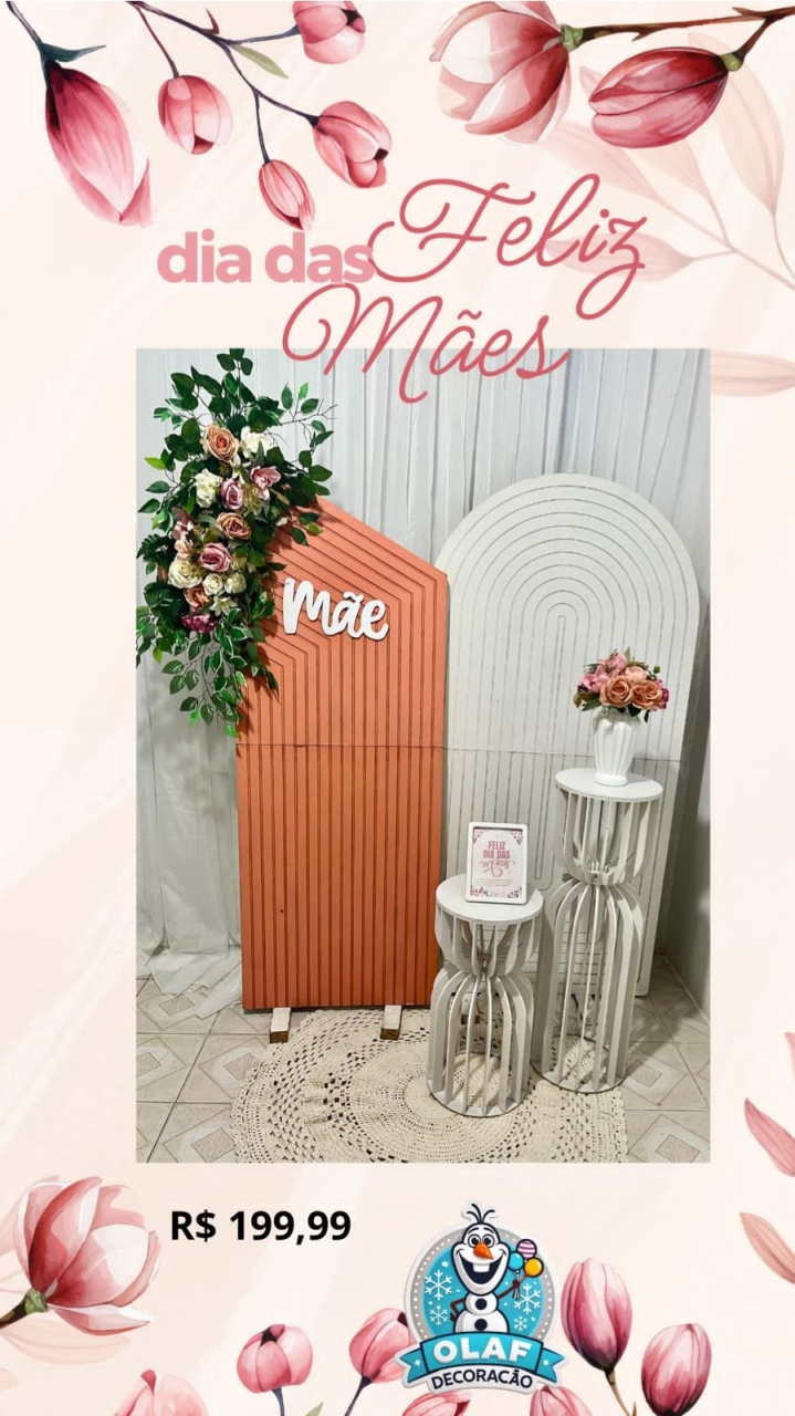 Kit Dias das Mães - Olaf Decoracao e pegue monte 