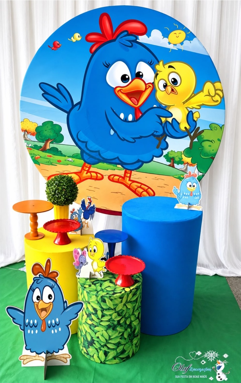 Kit Galinha Pintadinho Prata - Olaf Decoracao e pegue monte 