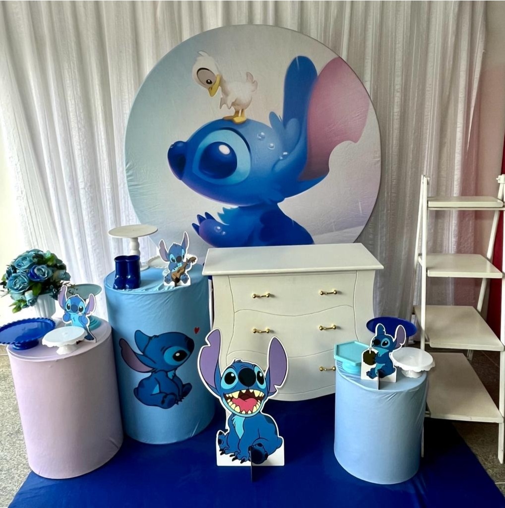 Kit Lilo Azul Menino Sublime - Olaf Decoracao e pegue monte 