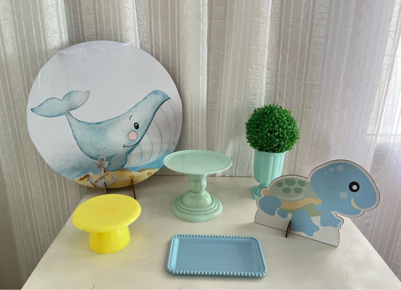 Kit Mesa Fundo Do Mar - Olaf Decoracao e pegue monte 