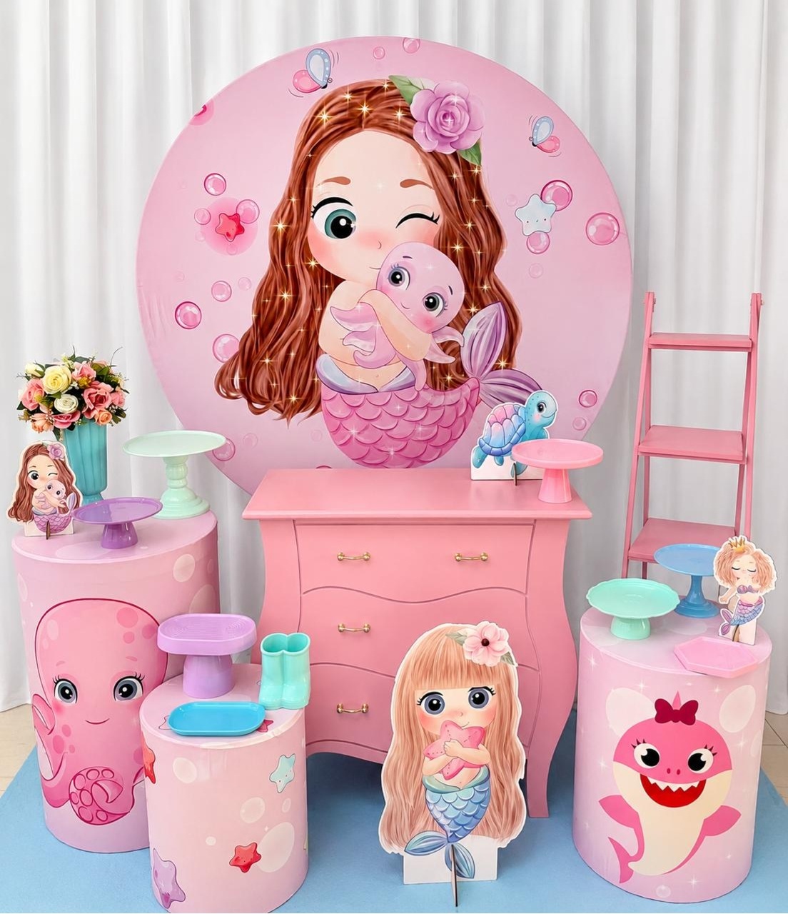 Kit Sereia Branca Sublime - Olaf Decoracao e pegue monte 