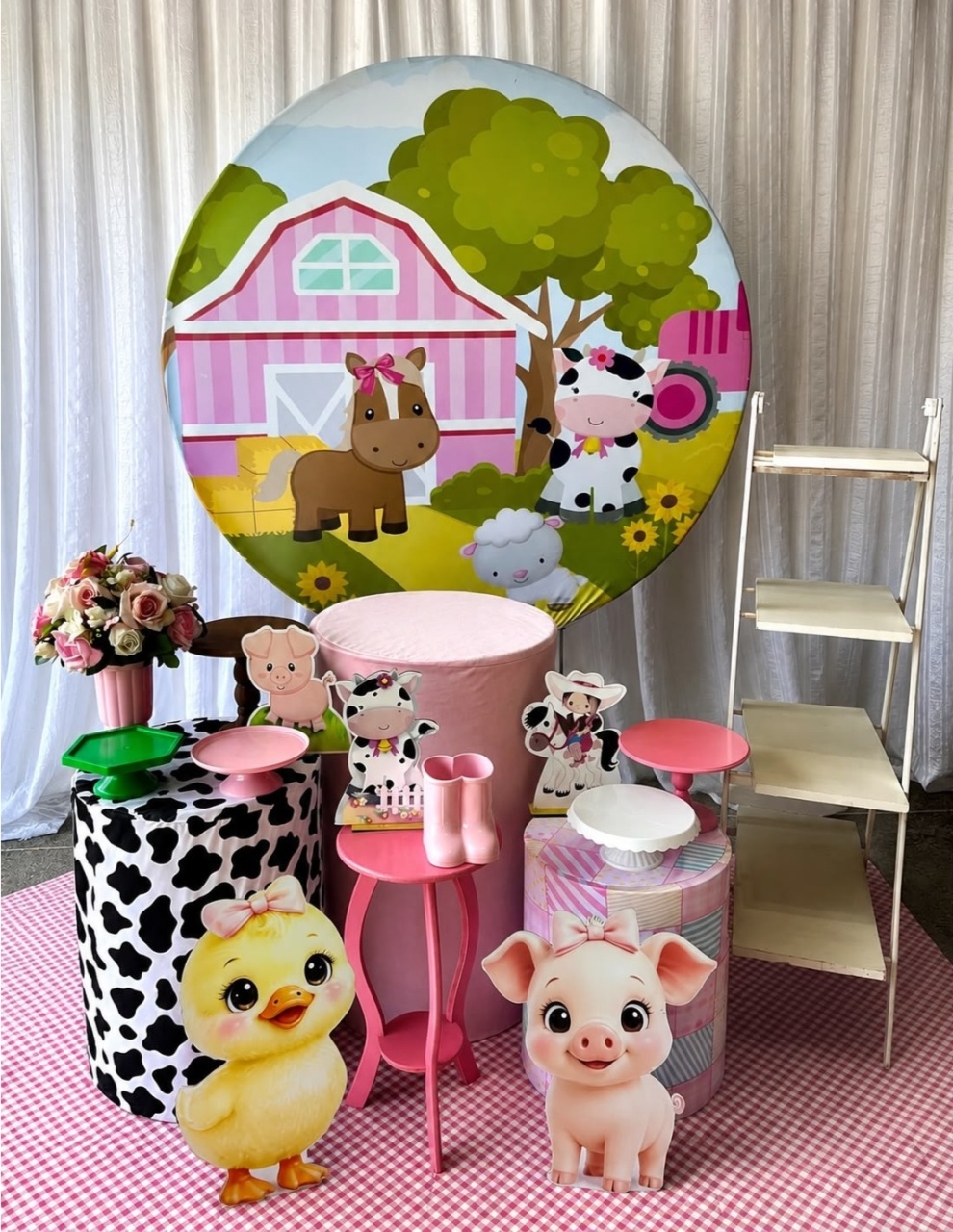 Kit Fazendinha Menina Ouro - Olaf Decoracao e pegue monte 