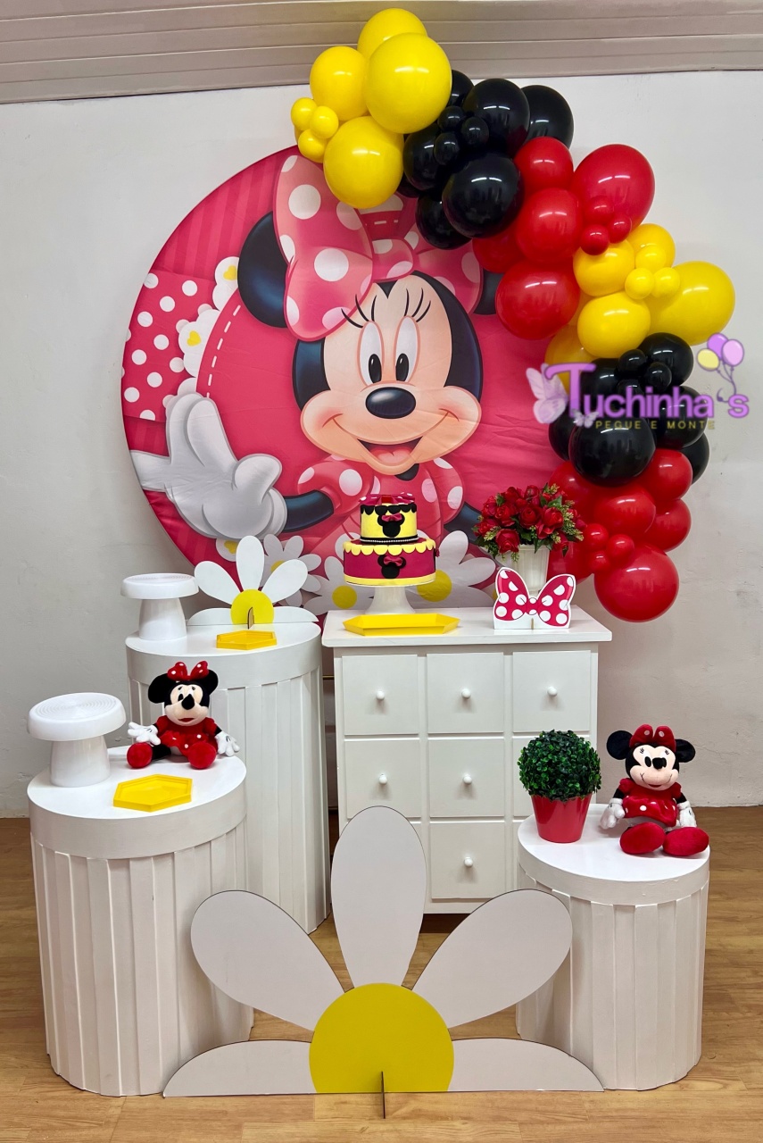 Kit Ripado Plus Minnie Vermelha - Tuchinhas Pegue e Monte